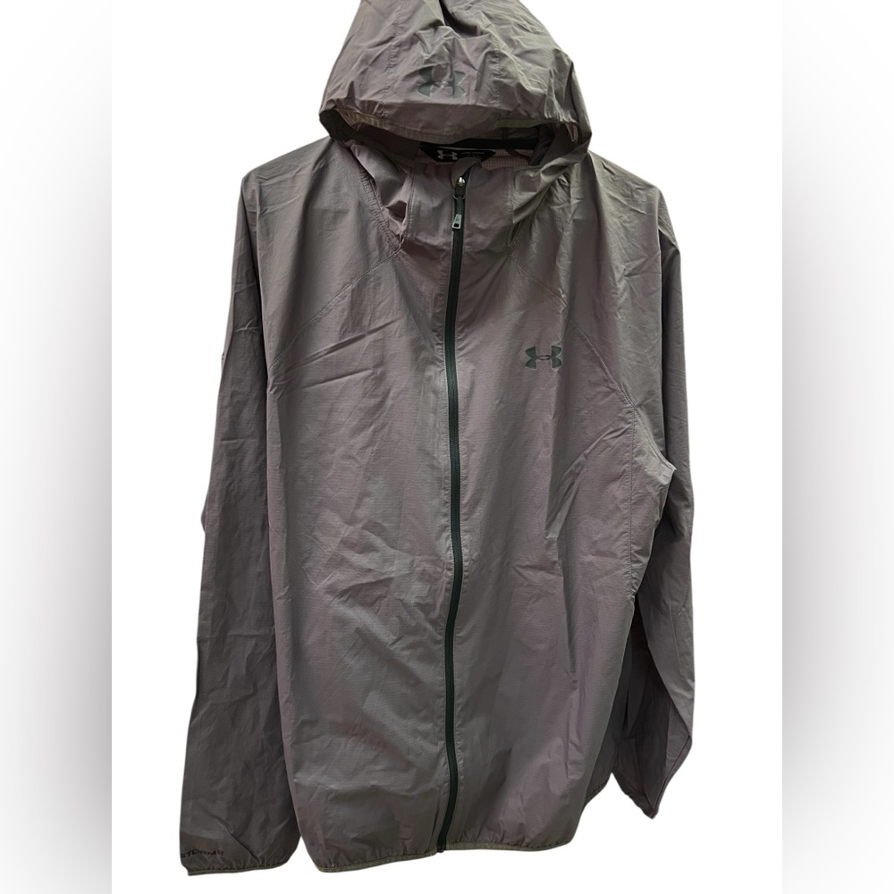 Under Armour Men's Charcoal Hooded Windbreaker